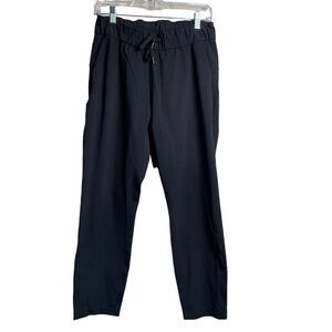 Lululemon Pants Womens 6 Black On The Fly Joggers 28" Pullon Drawstring Stretch